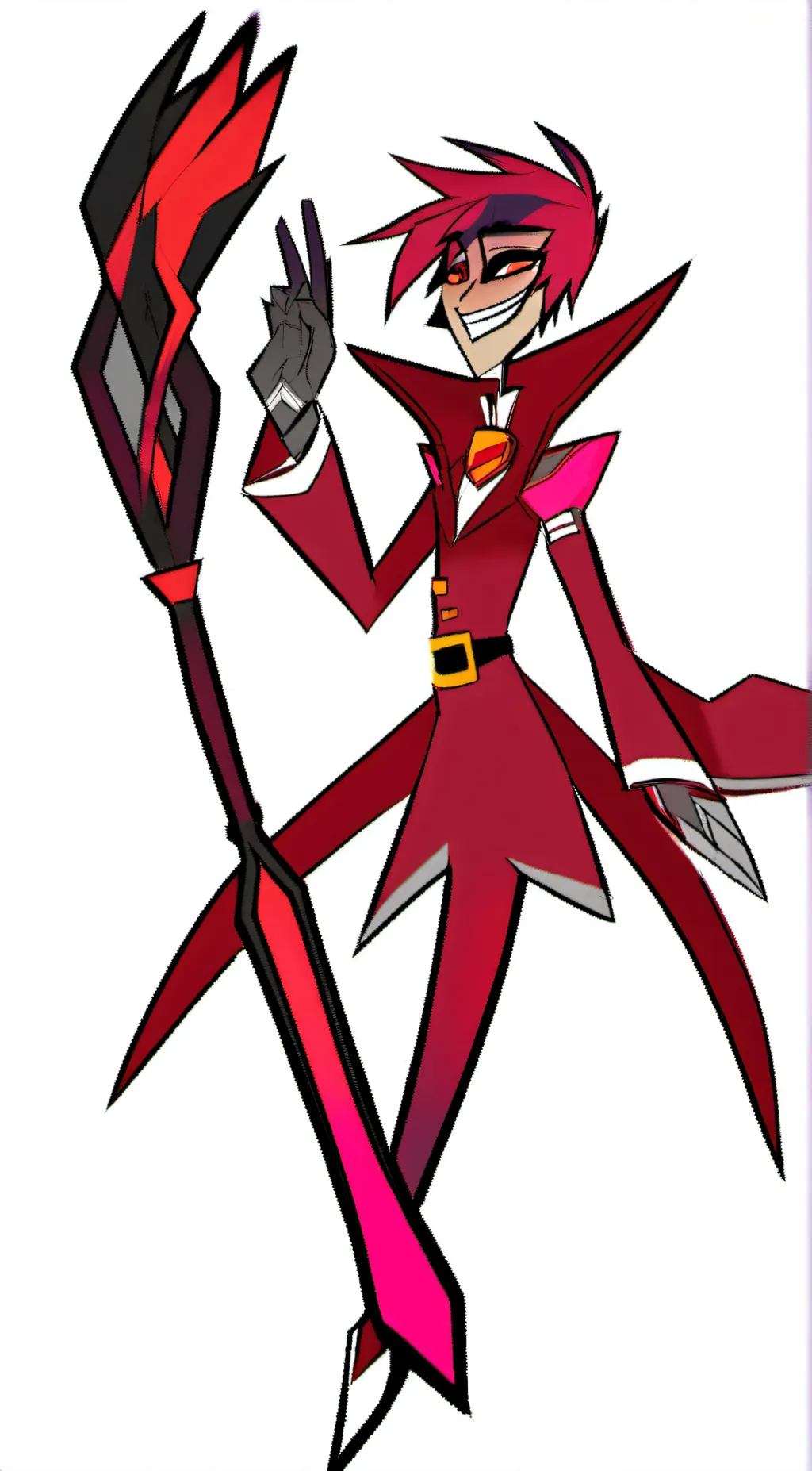 ai character: Alastor radiodemon background