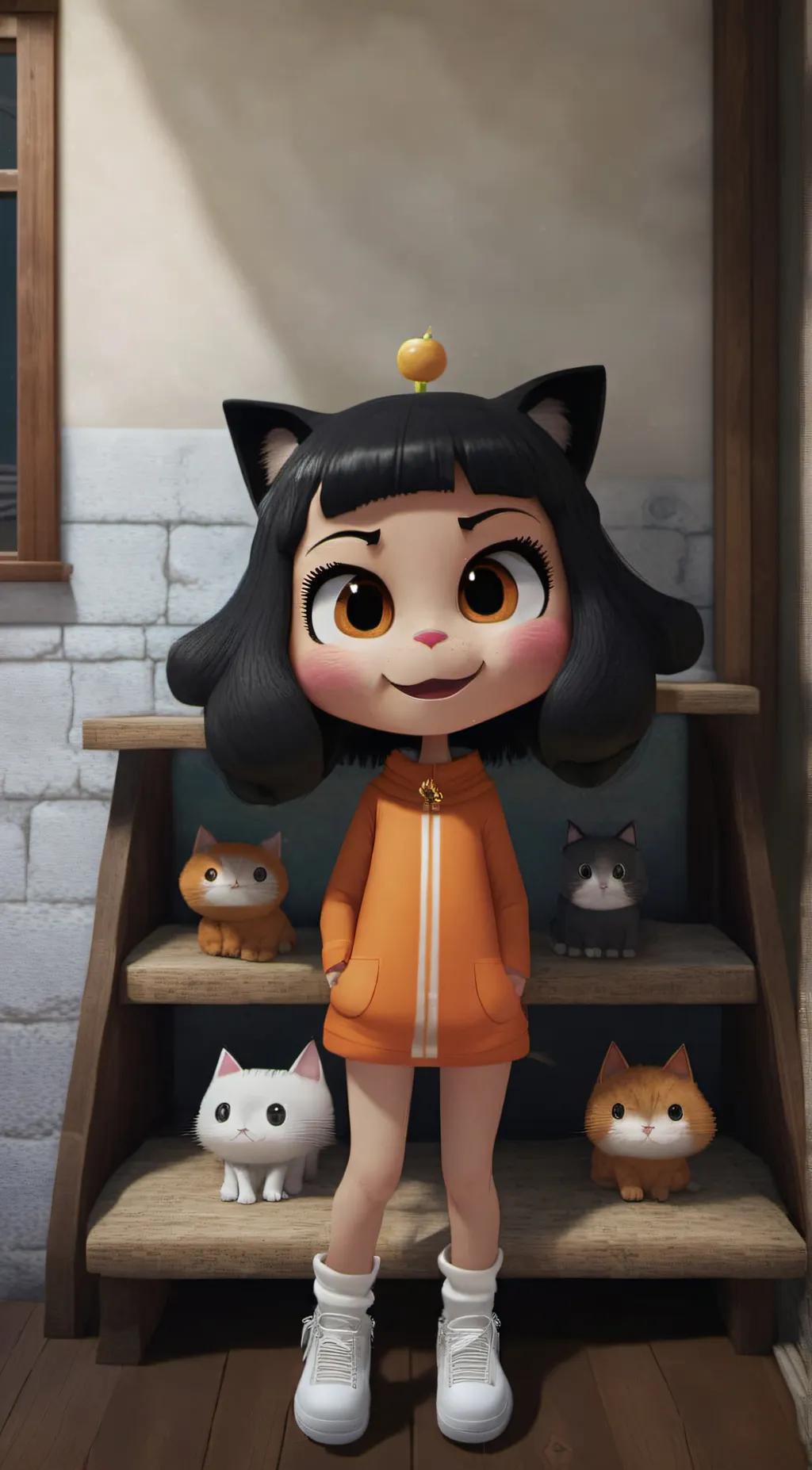 ai character: Ninimo  background