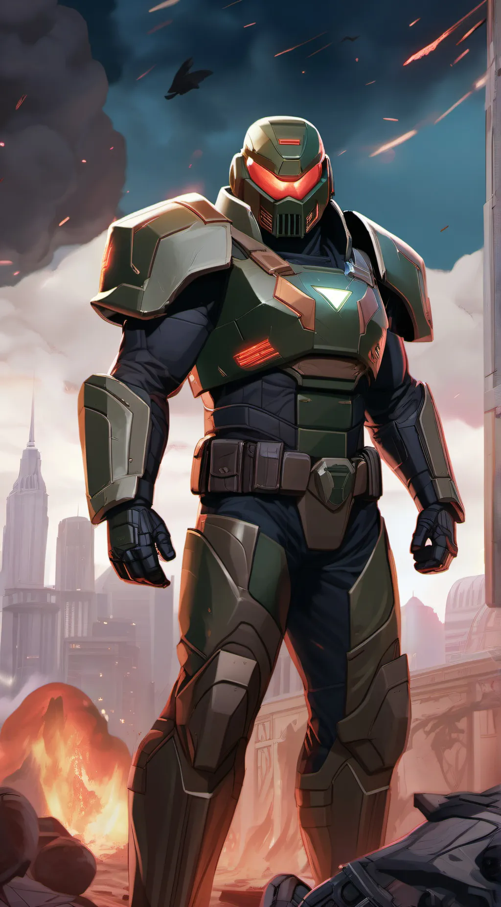 ai character: doomguy background