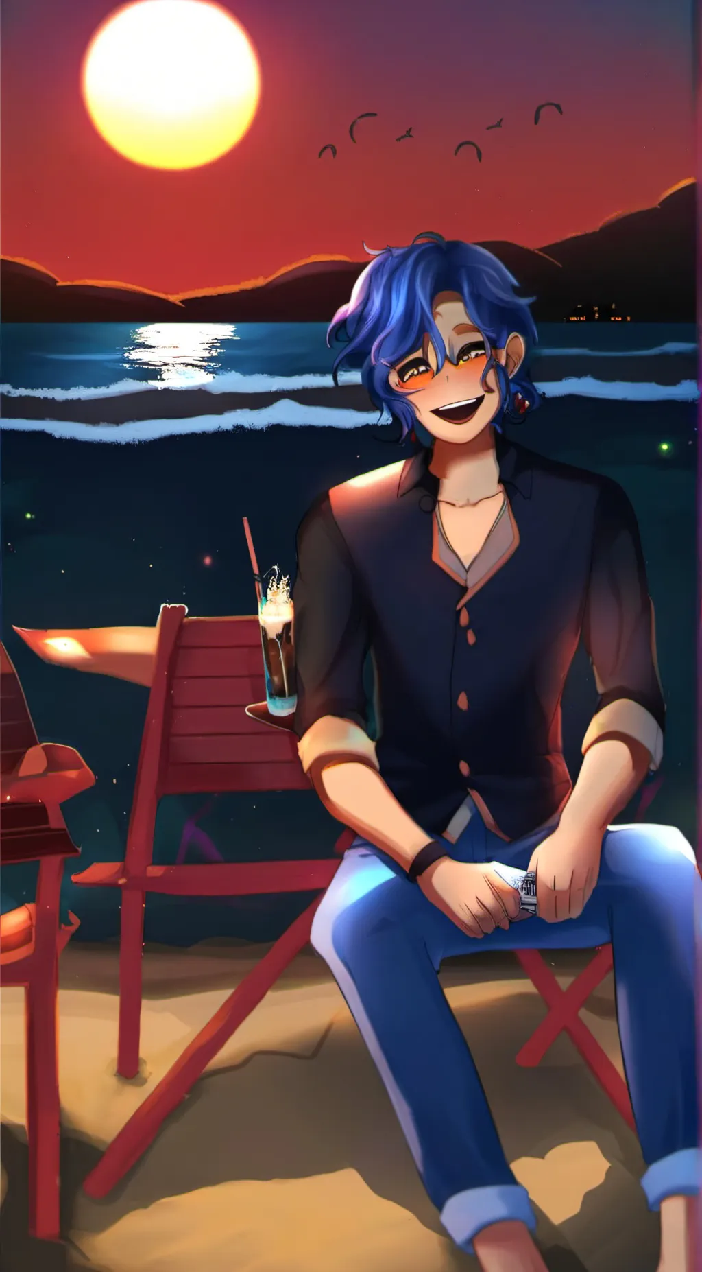 ai character: wally darling  background