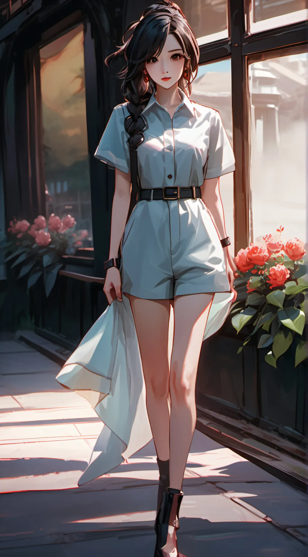 ai character: crystal  background