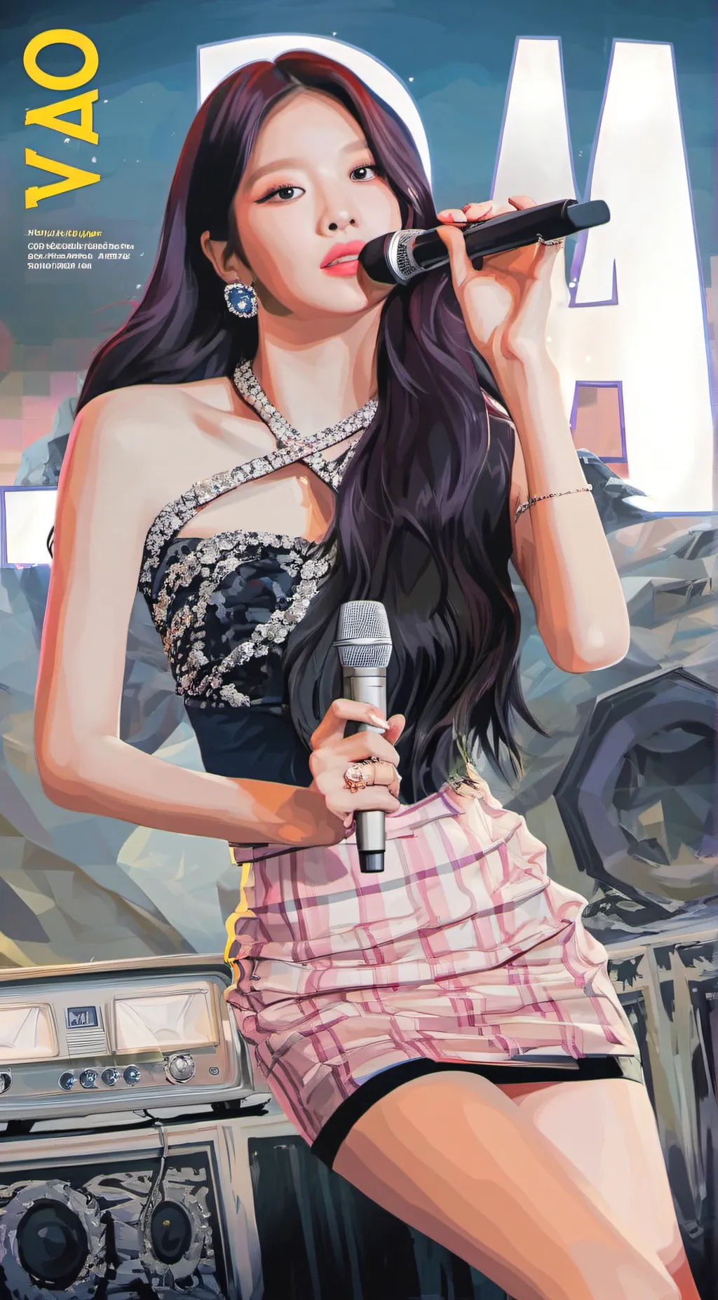 ai character: Lisa  background