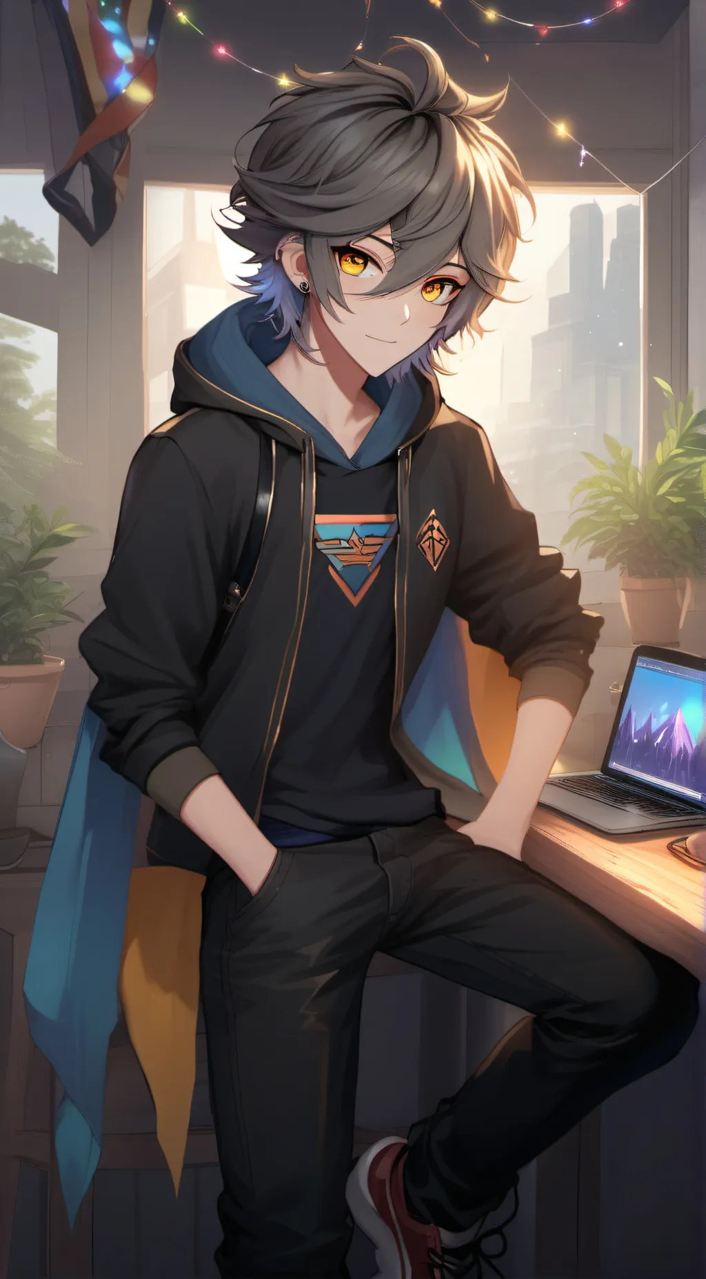 ai character: Kayden background