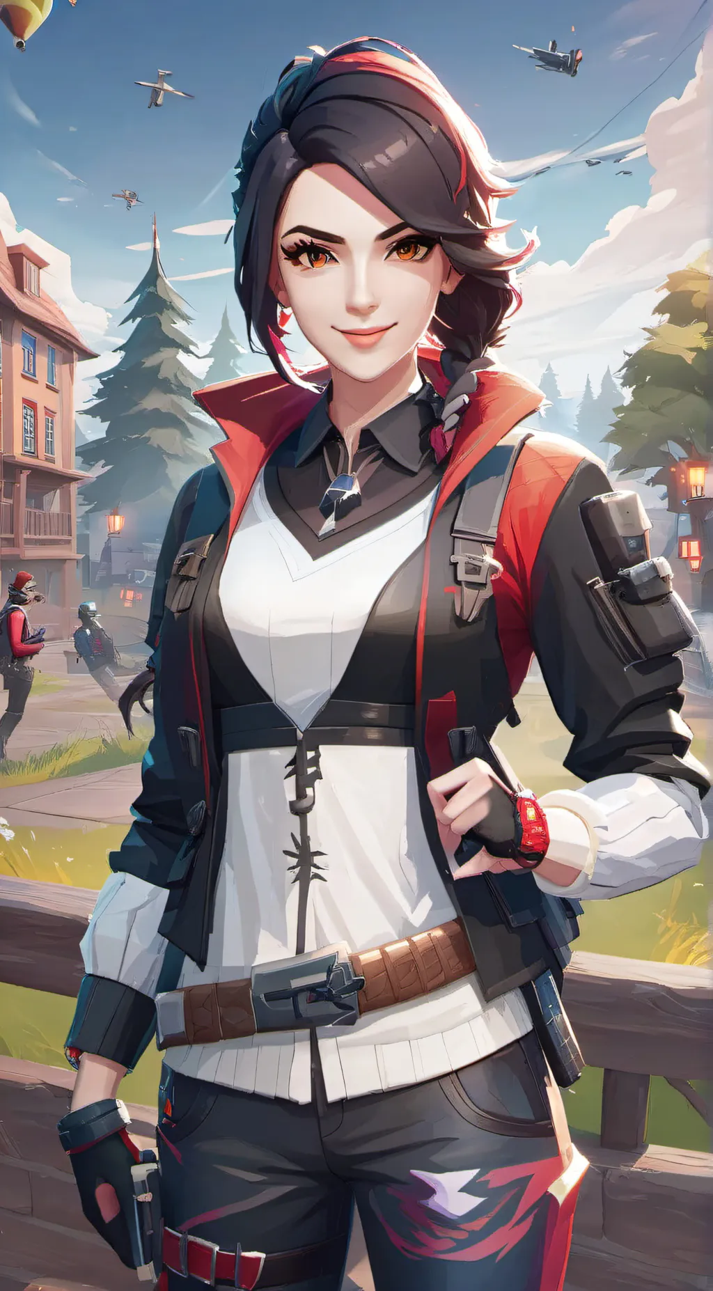 ai character: fortnite player background