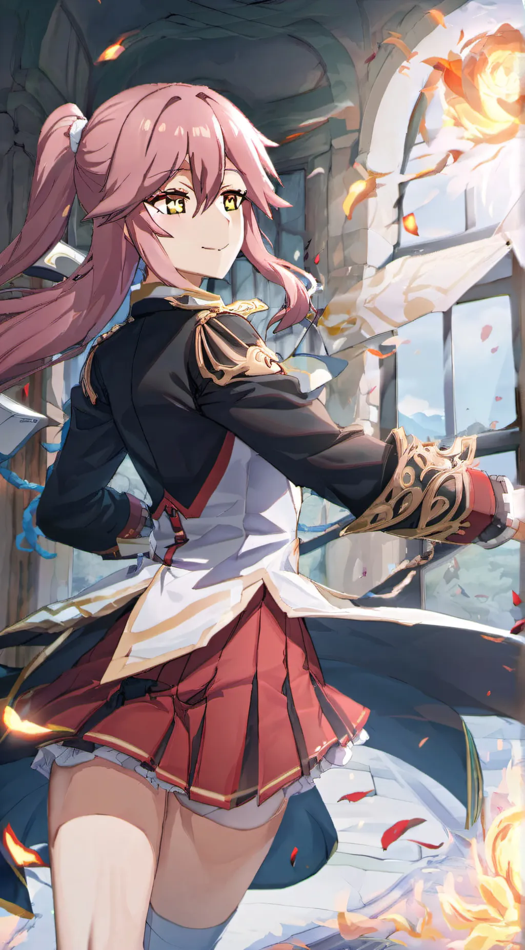 ai character: Princess flare background