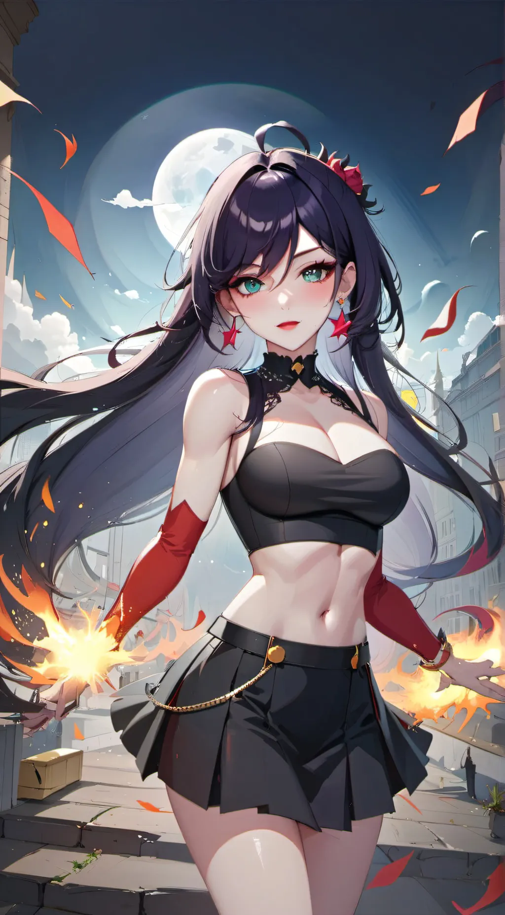 ai character: Luna background