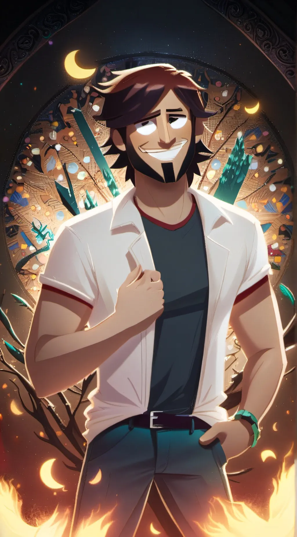 ai character: Chris McLean  background