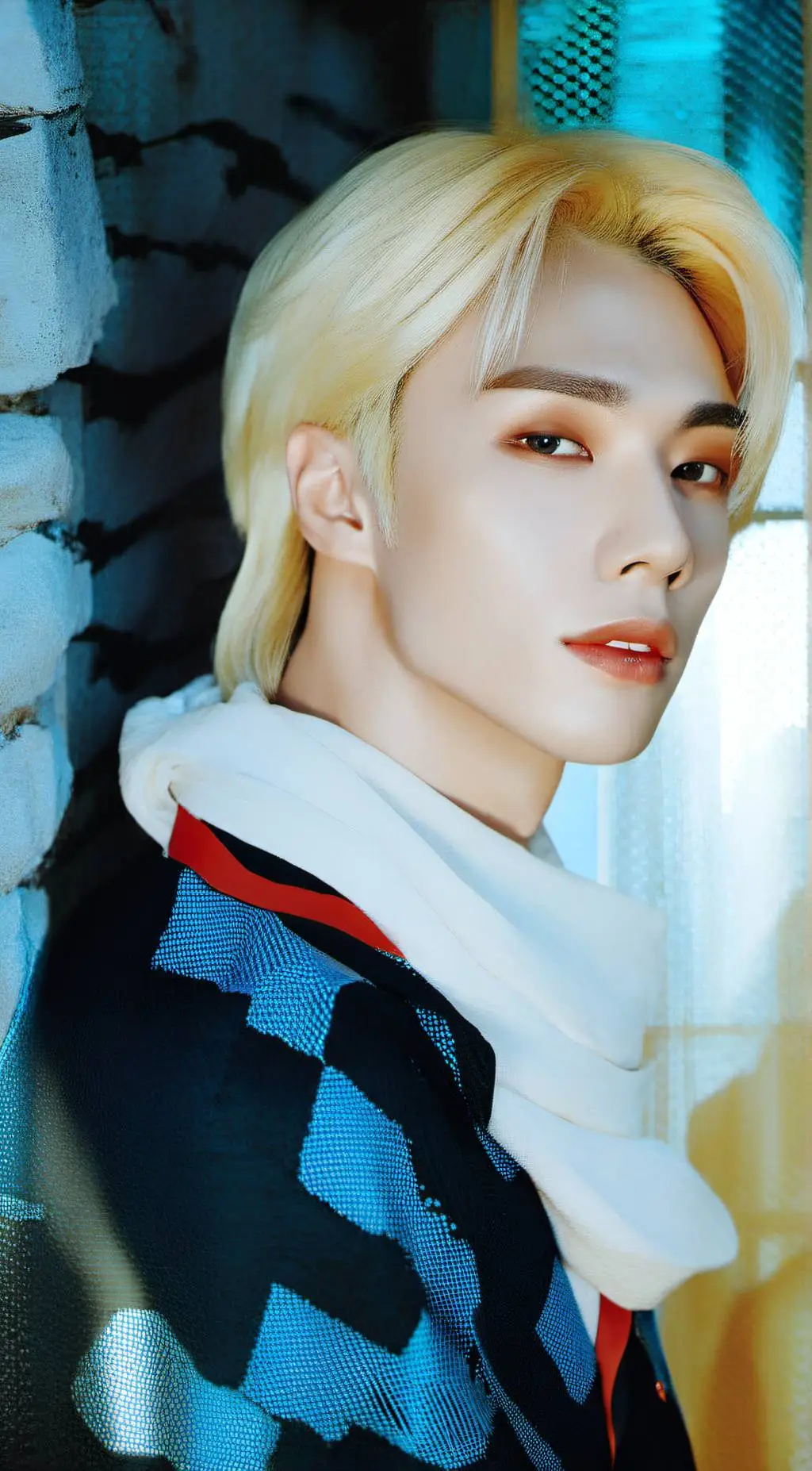 ai character: hyunjin 👁💅👁 background