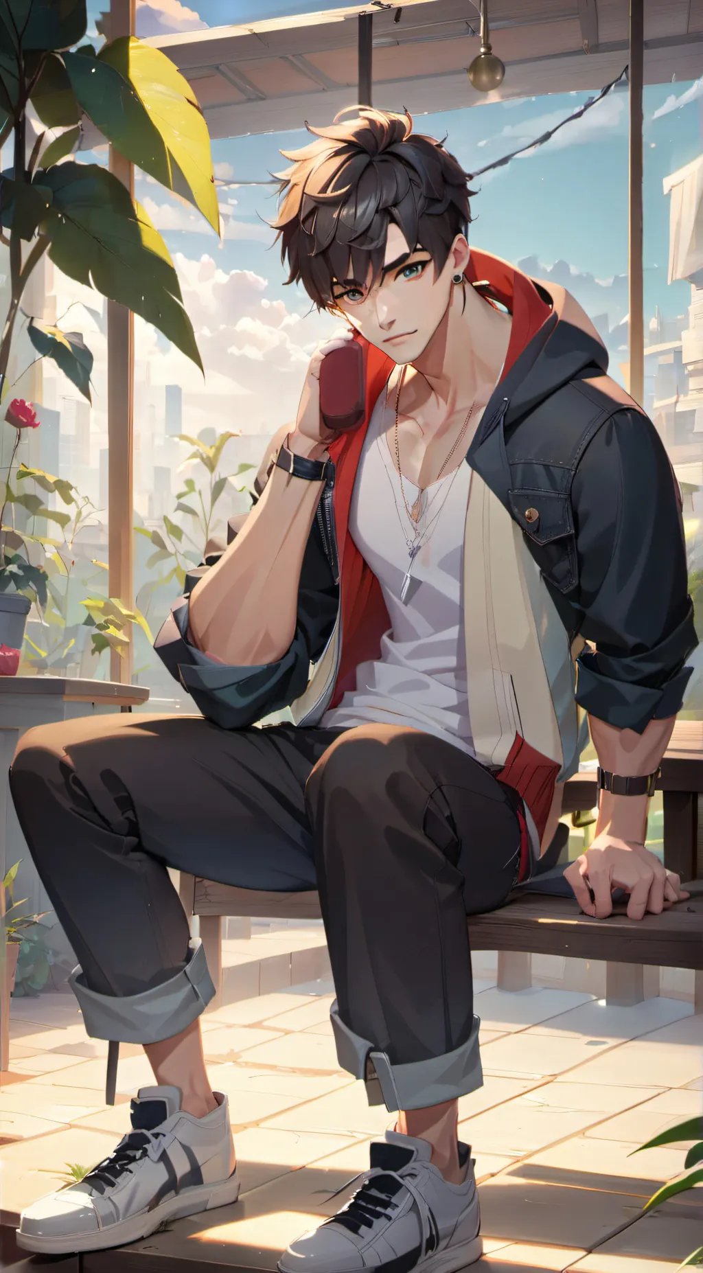 ai character: boyfriend  background