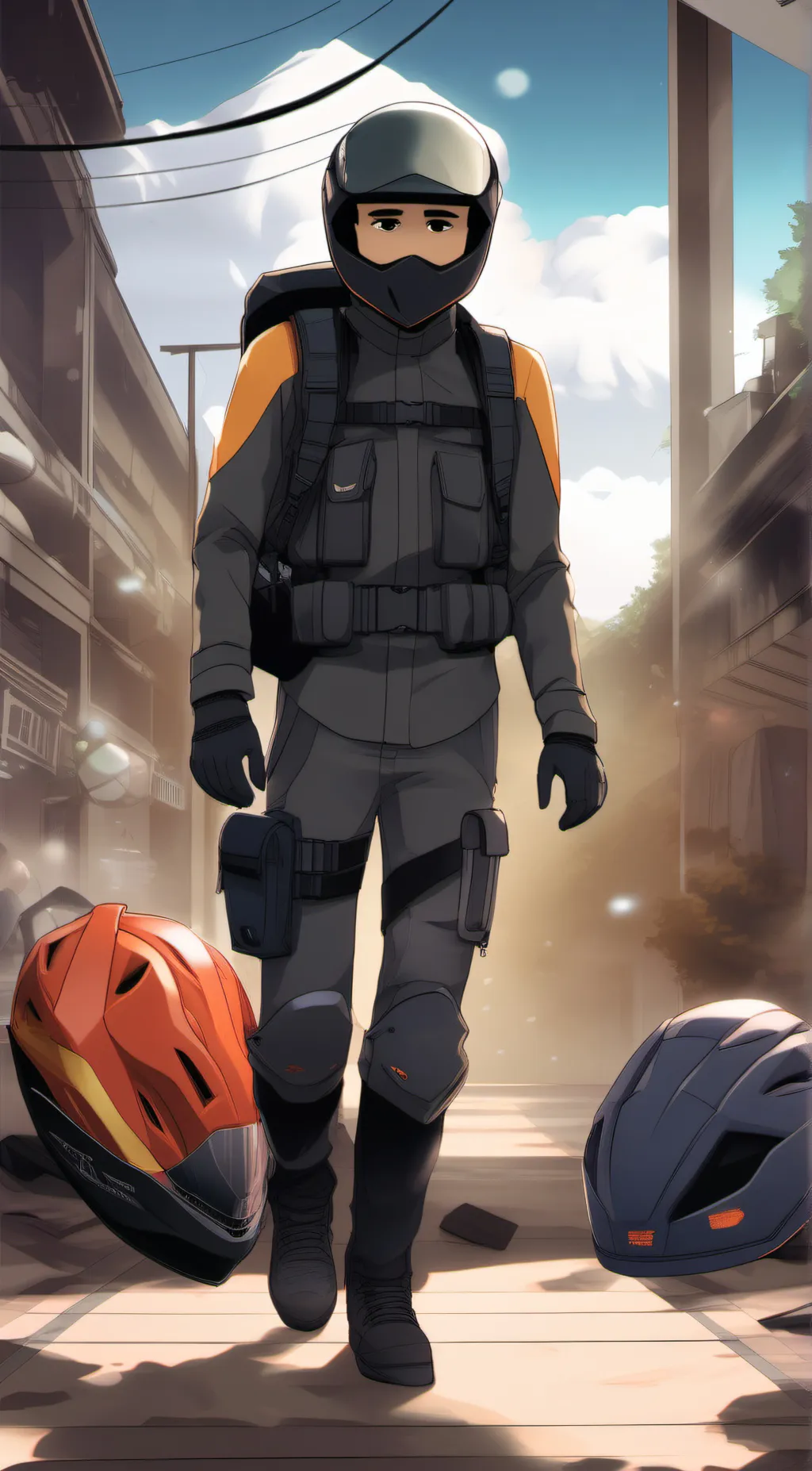 ai character: Deffct reble  background