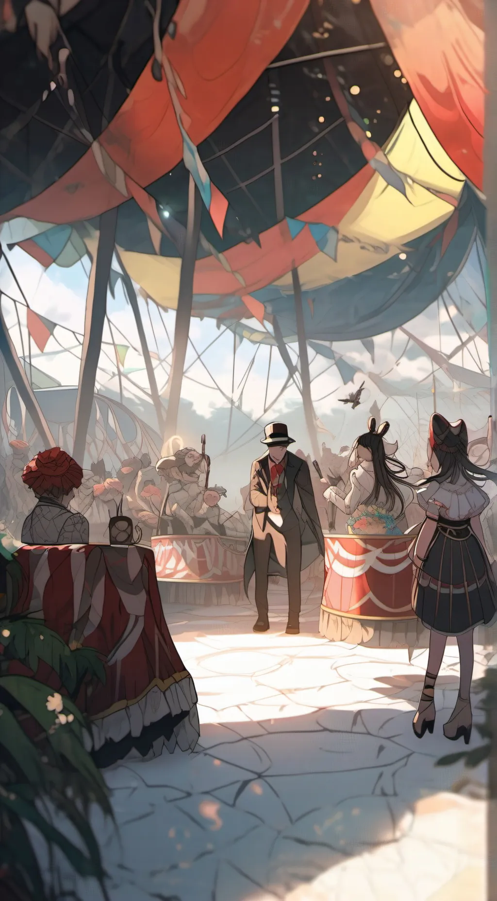 ai character: Kaufmo AU background