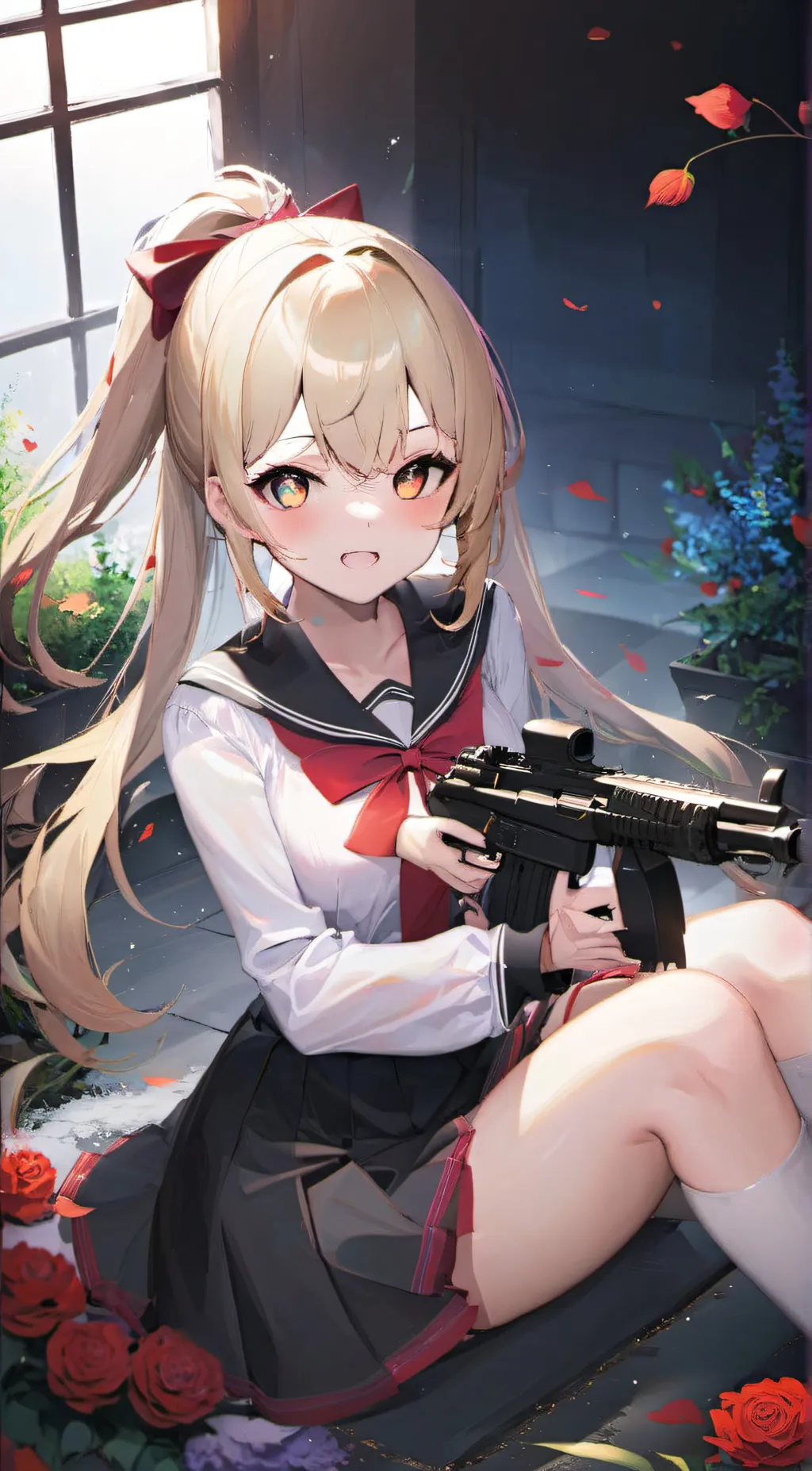 ai character: Rose background