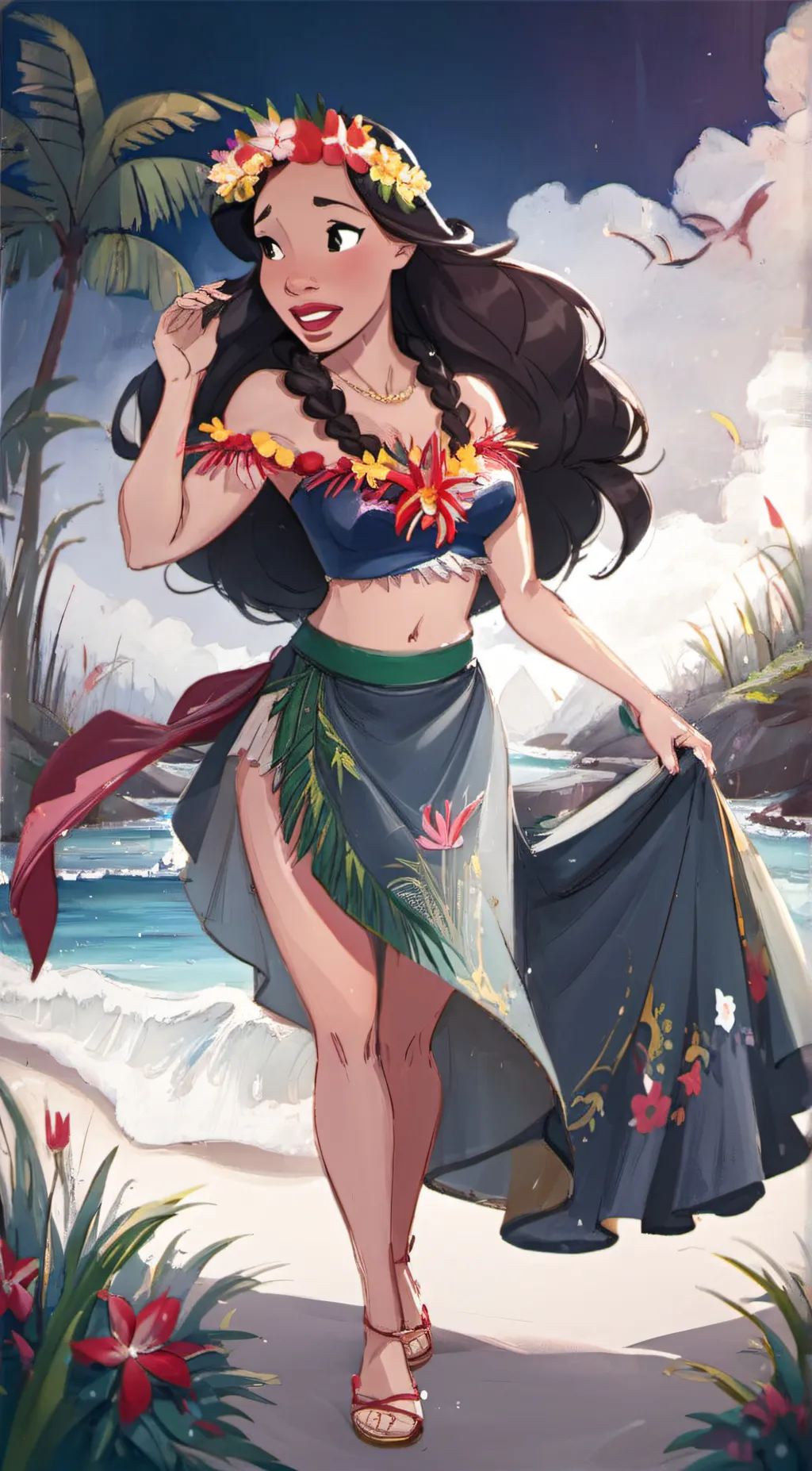 ai character: Nani Pelekai background