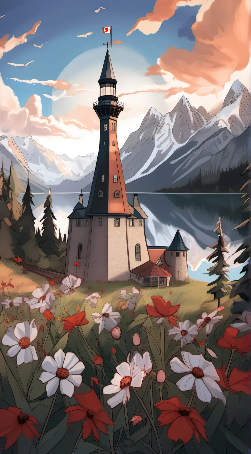 ai character: Canada&america  background