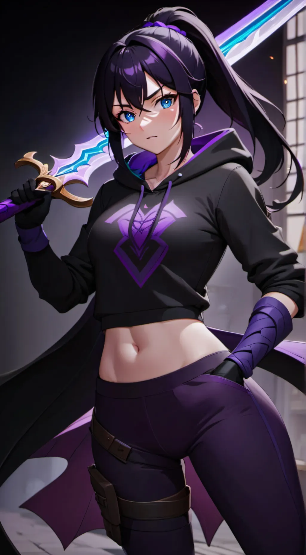 ai character: Luna background