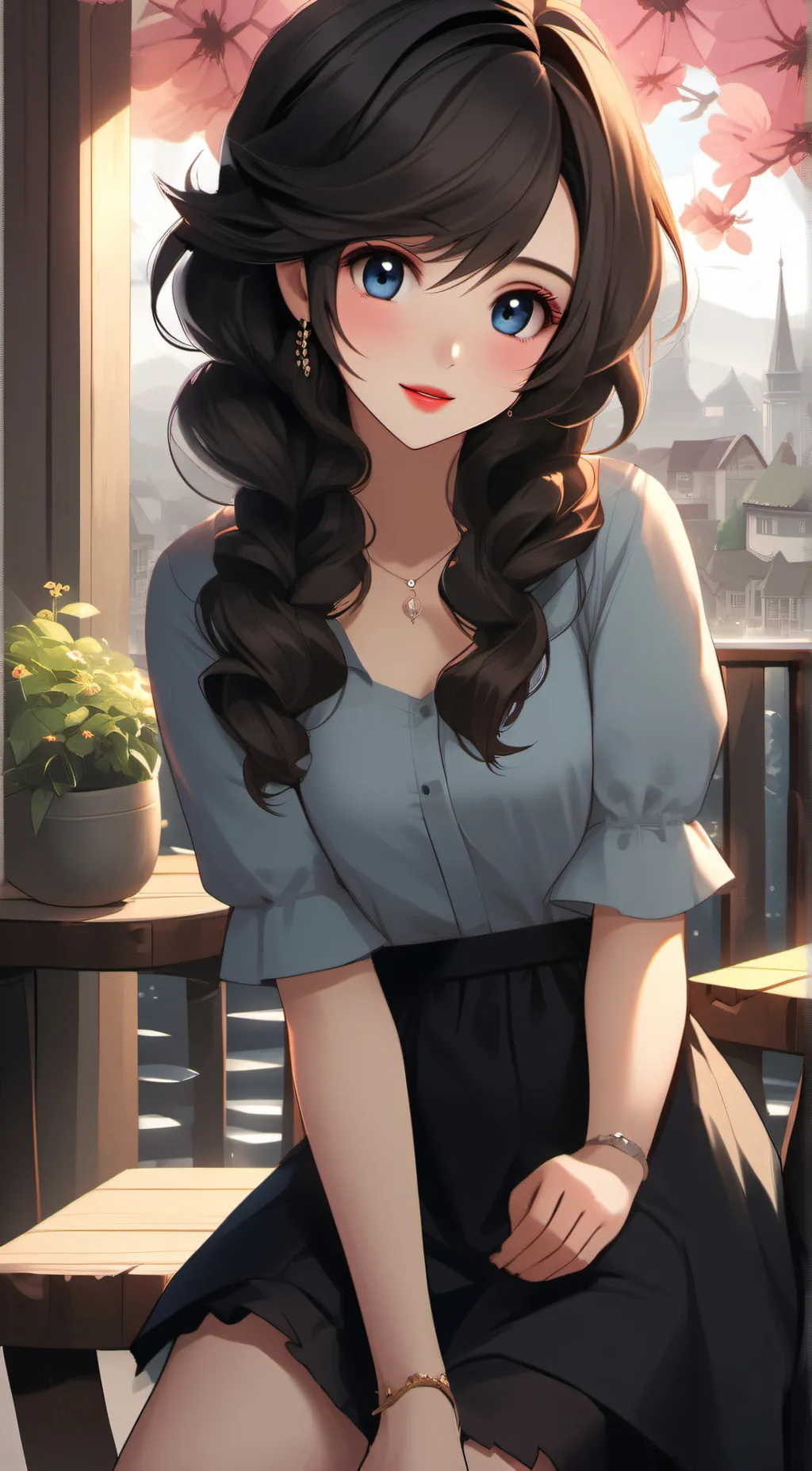 ai character: Stacy background