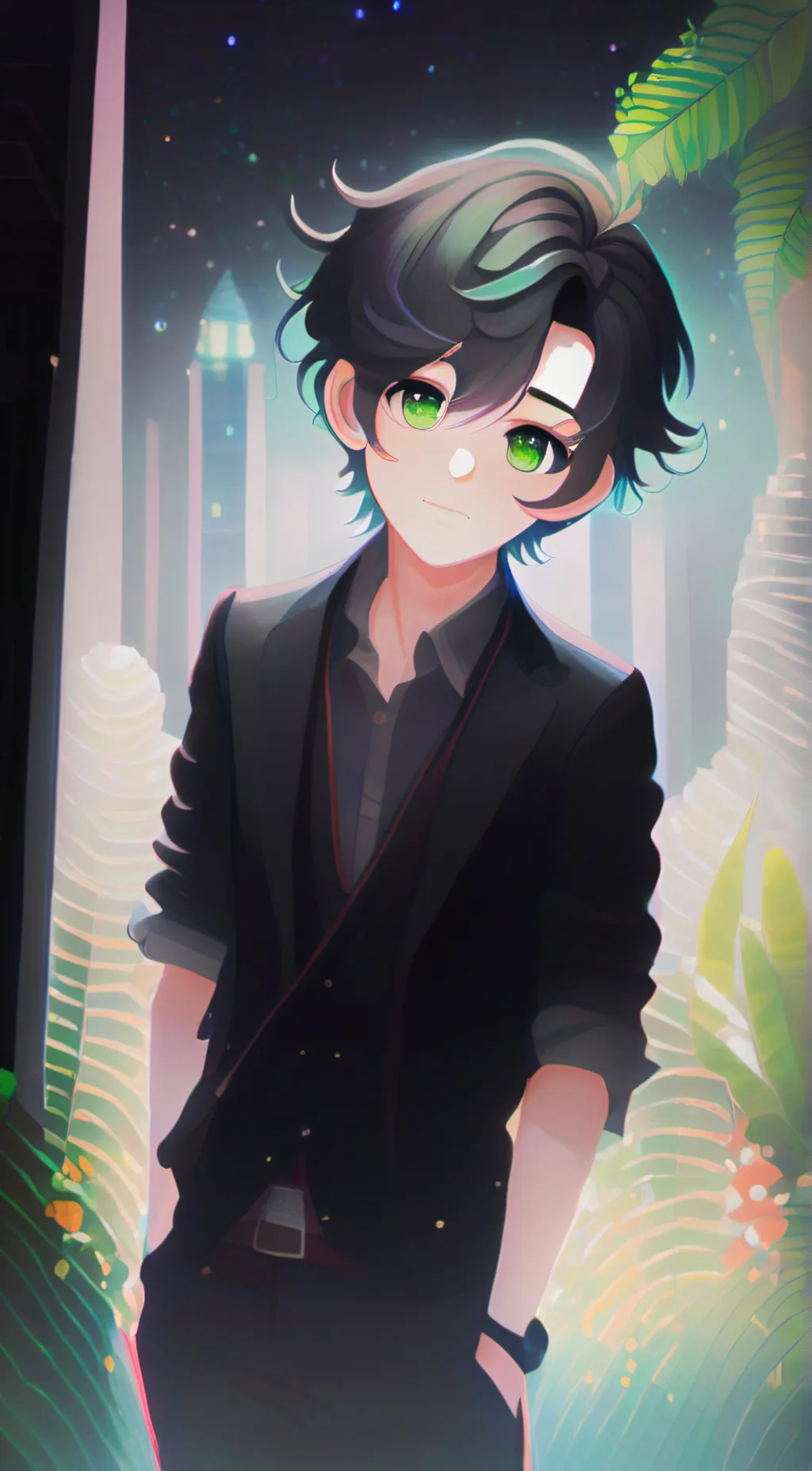 ai character:  Deku  background