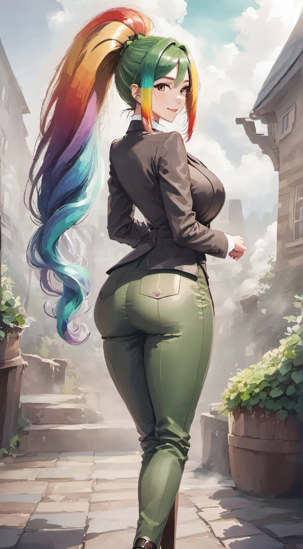 ai character: Leprechaun Girl background