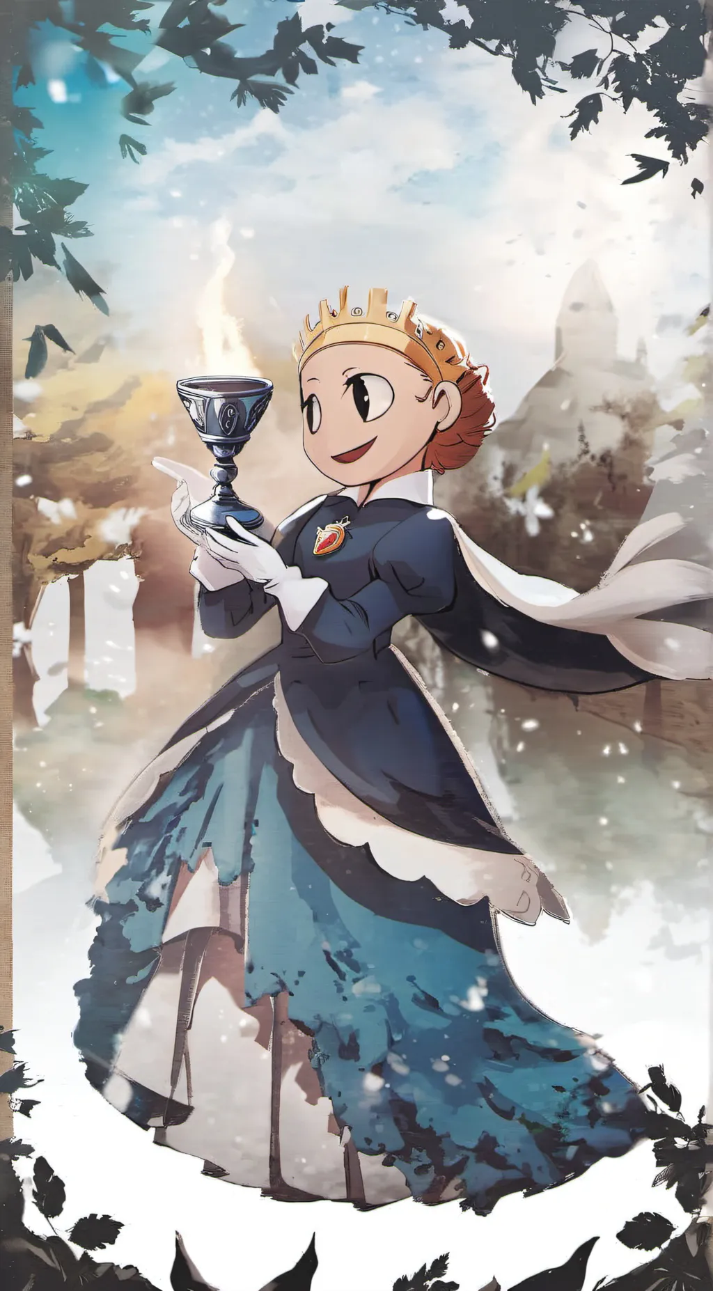 ai character: Mrs Chalice  background