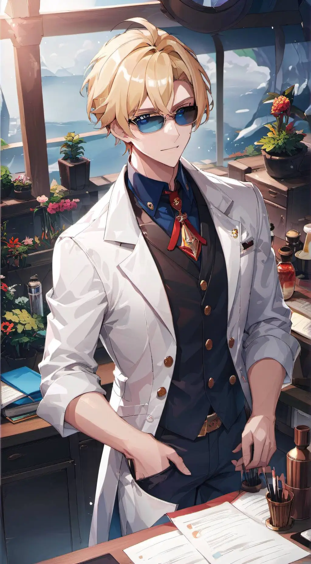 ai character: Dr. J Hatch  background