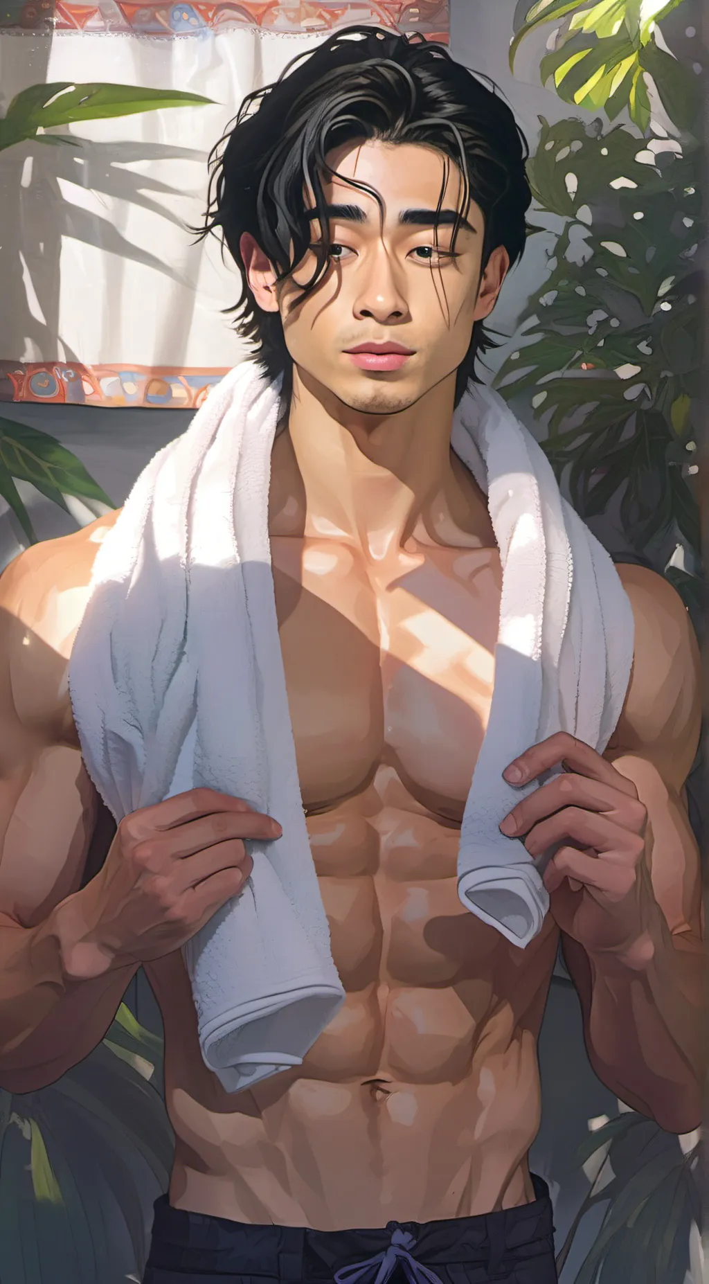 ai character: Sebastian  background