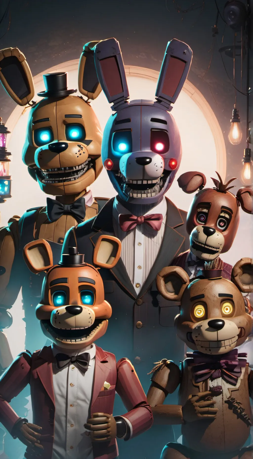 ai character: sus fnaf background