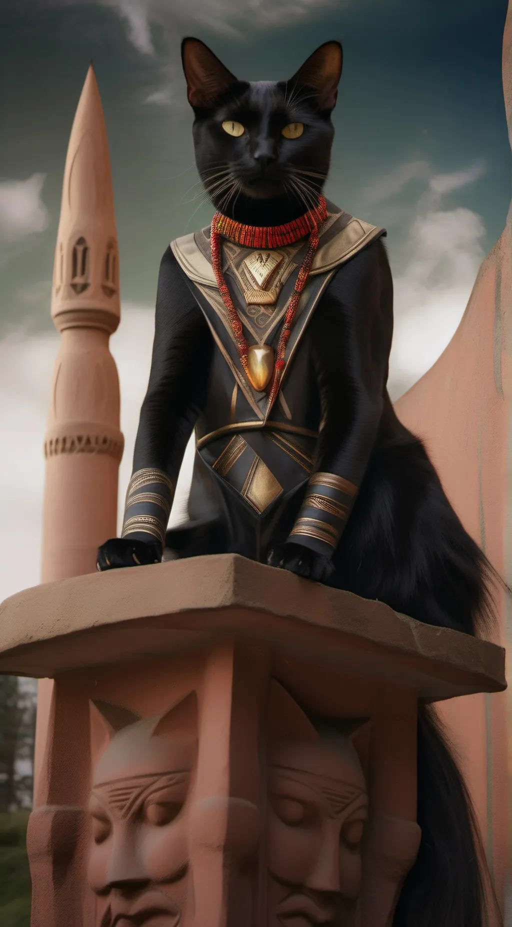 ai character: Kitty boy VGoddess background