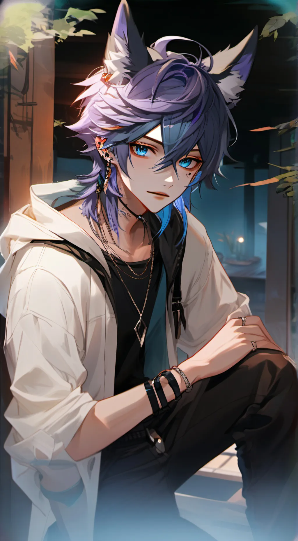 ai character: Thəø (theo) background