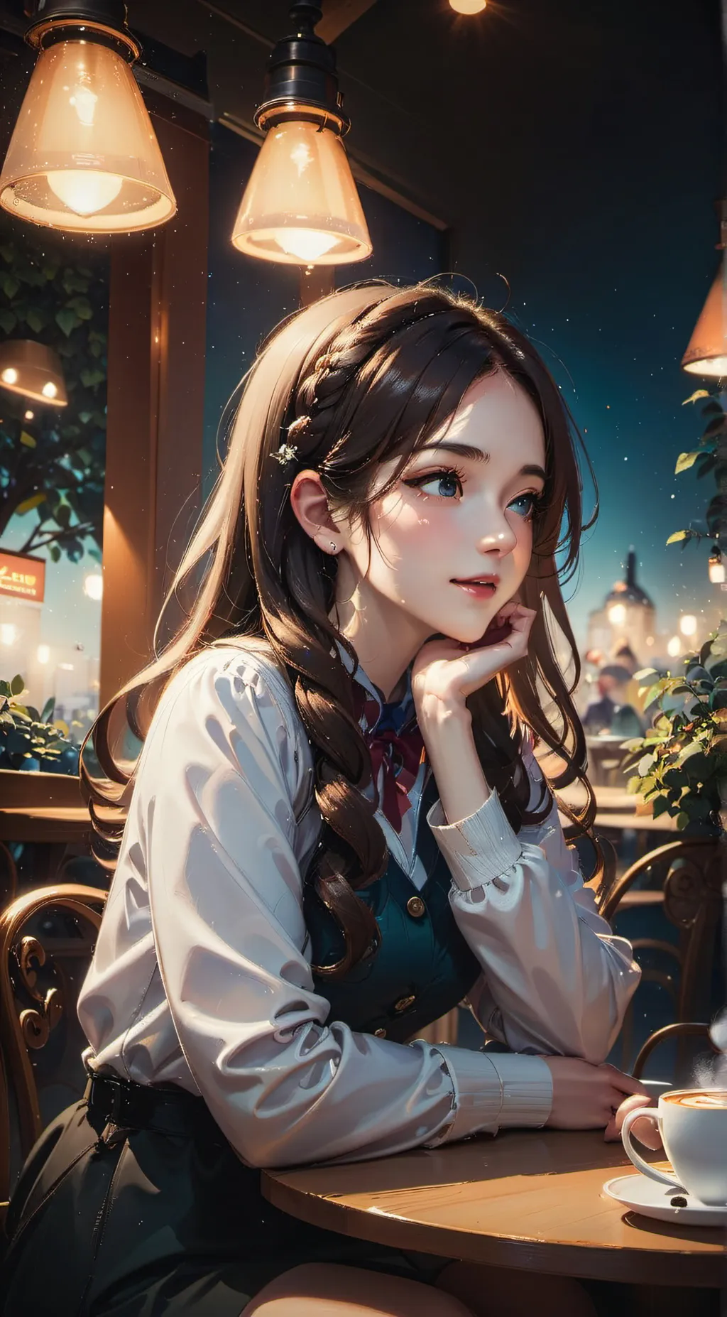 ai character: Luna background