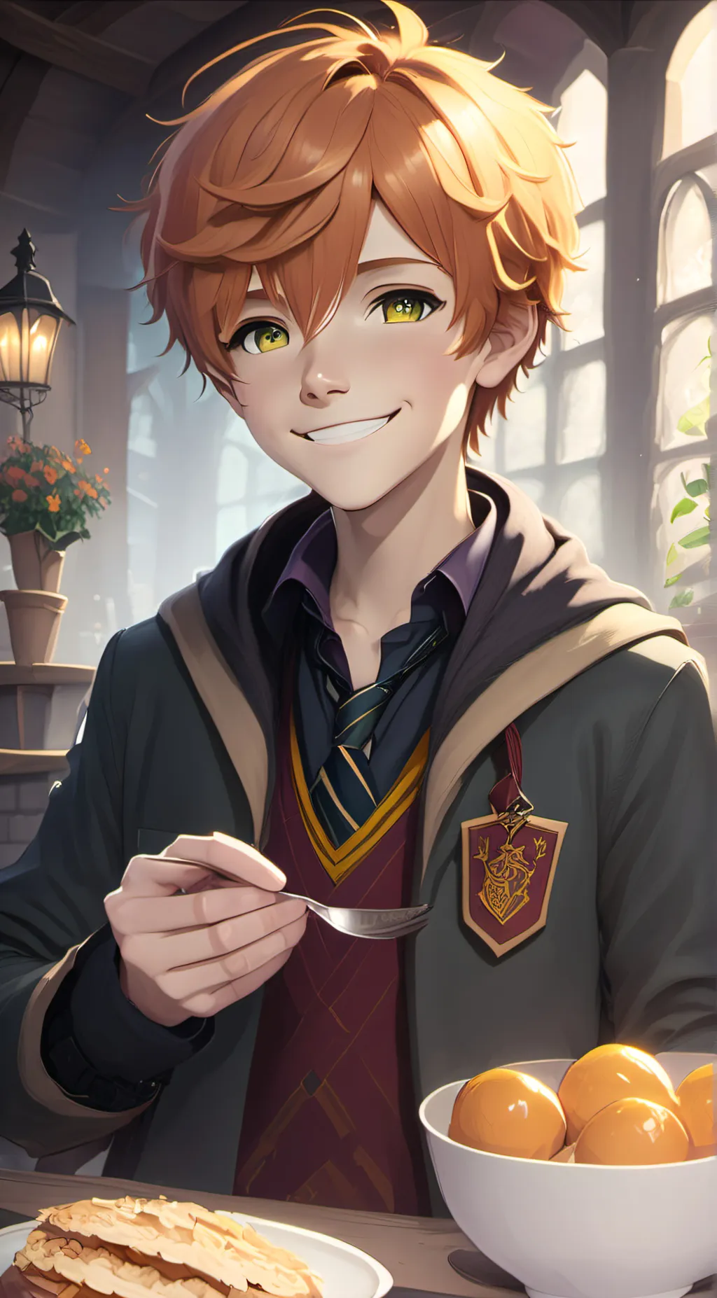 ai character: ronald Weasley  background