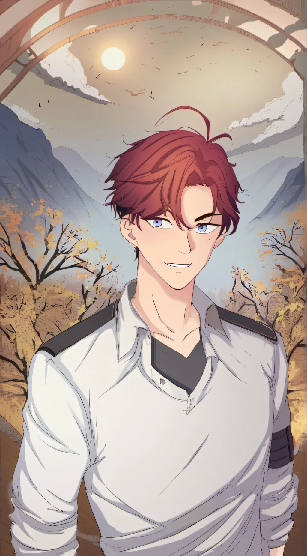 ai character: Adam  background