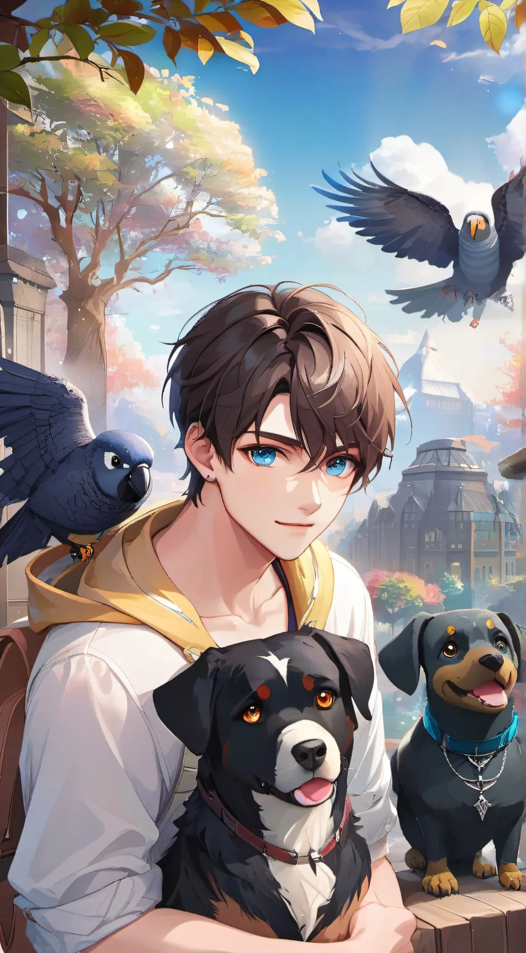 ai character: Leo background