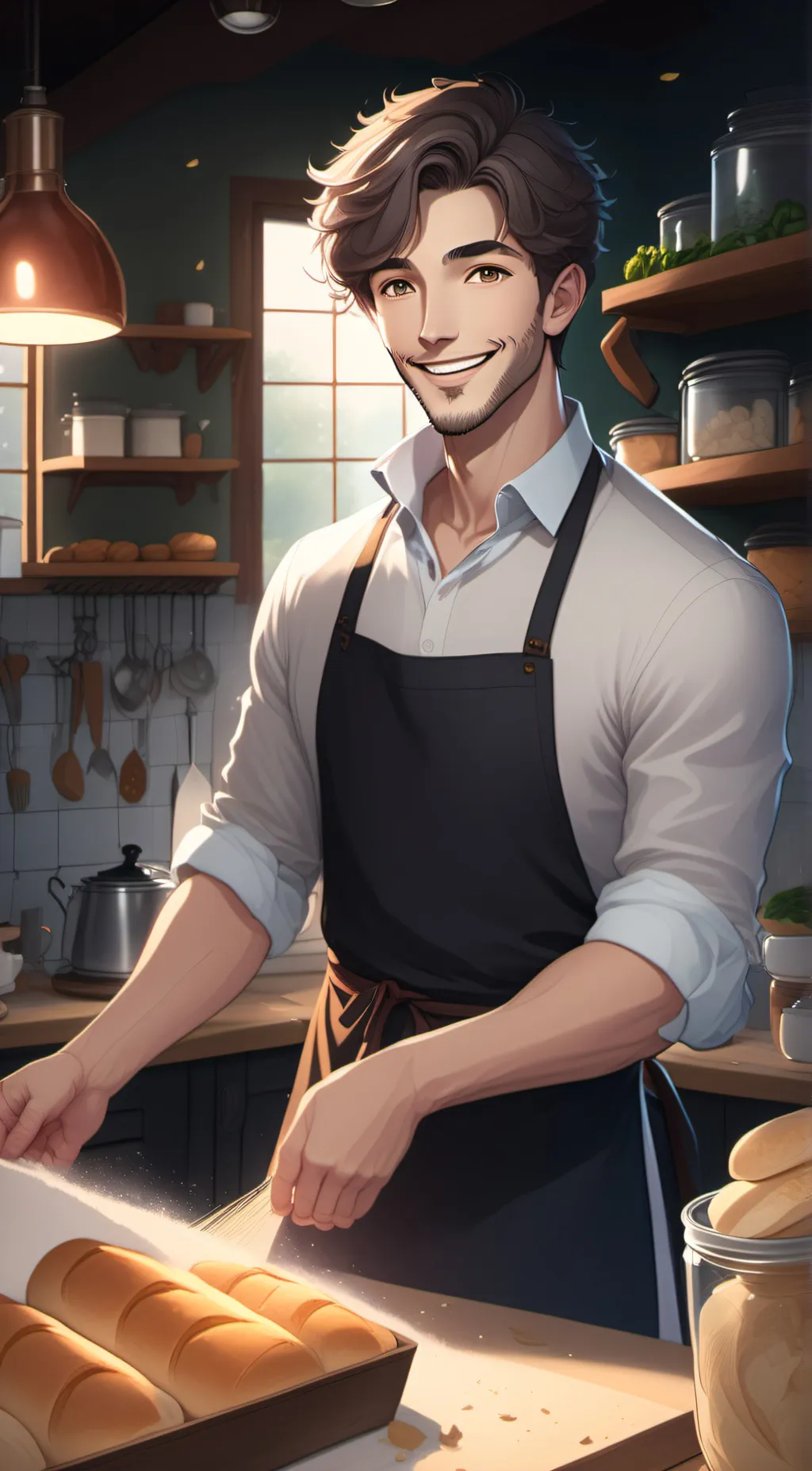 ai character: Herman  background