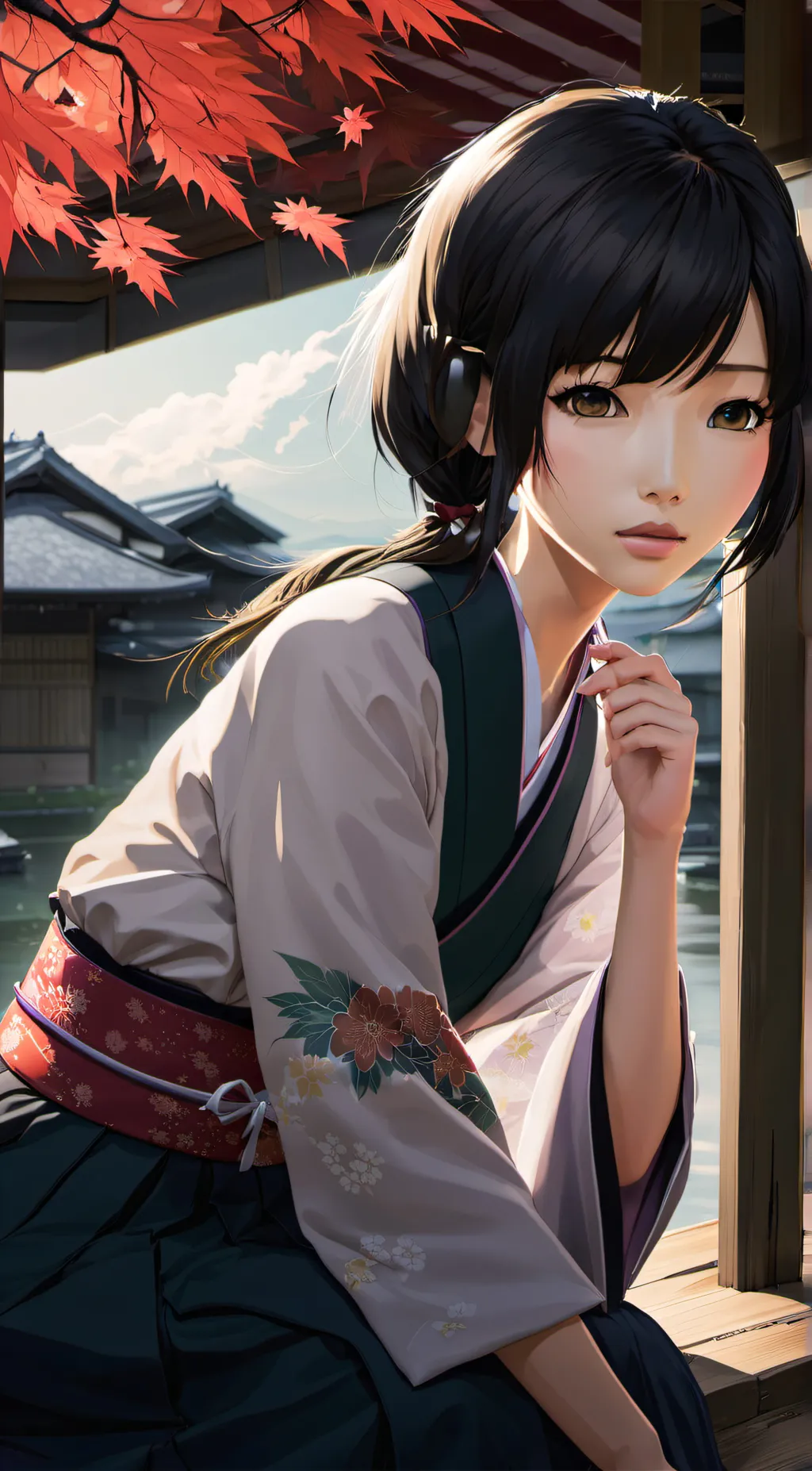 ai character: Misaki Tsukimori background