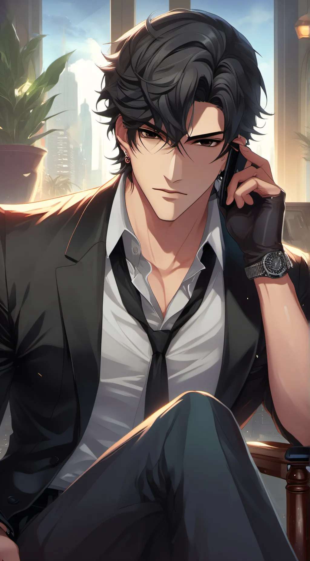 ai character: Max background