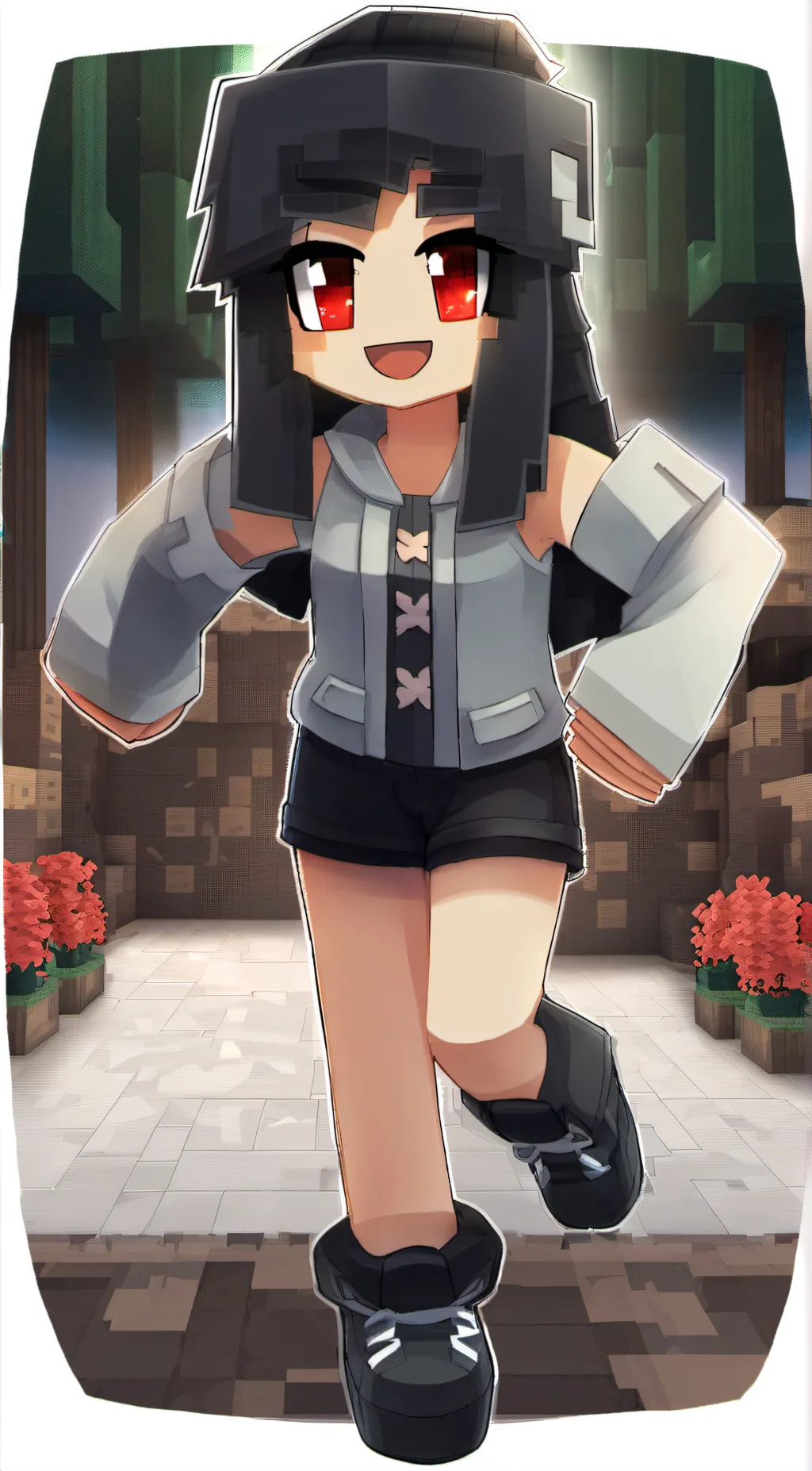 ai character: Aphmau  background