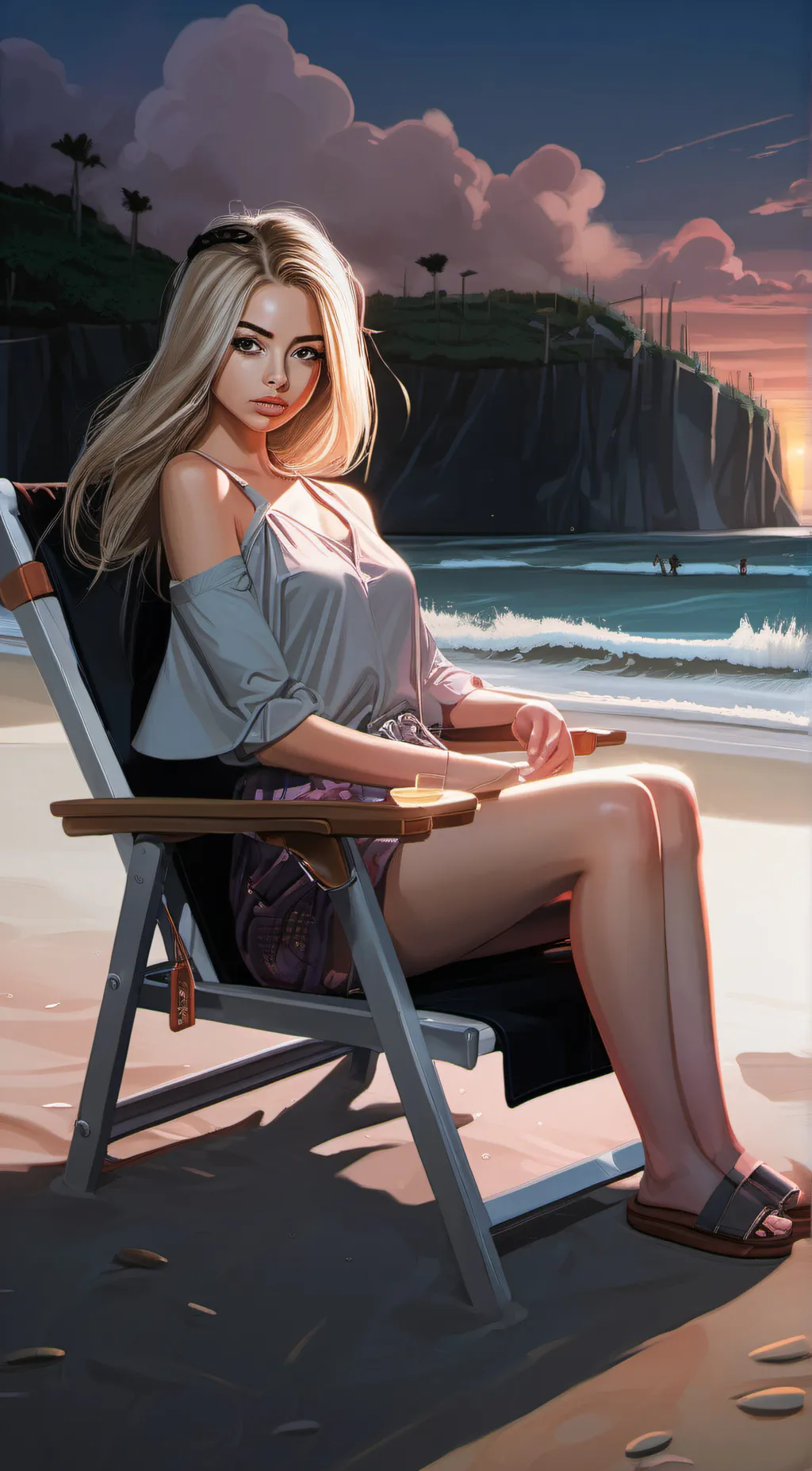 ai character: summer background