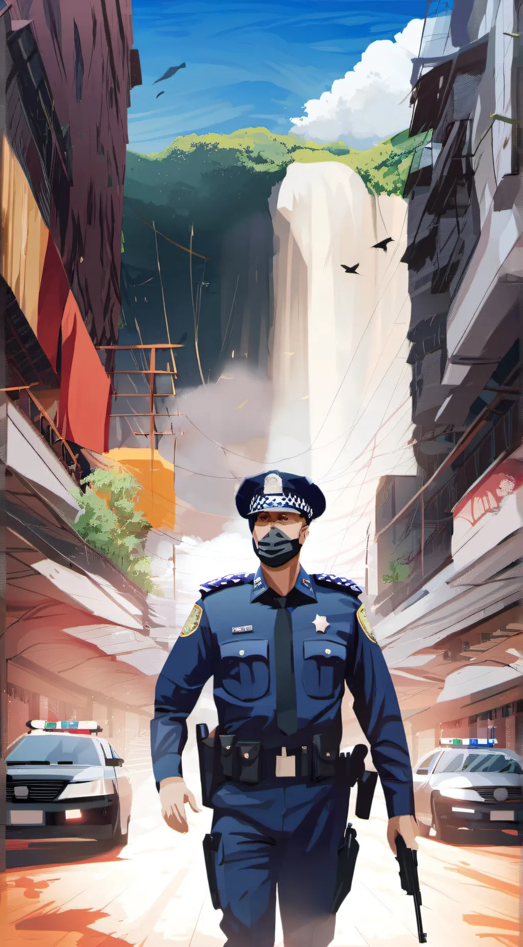 ai character: Lieutenant Boston  background