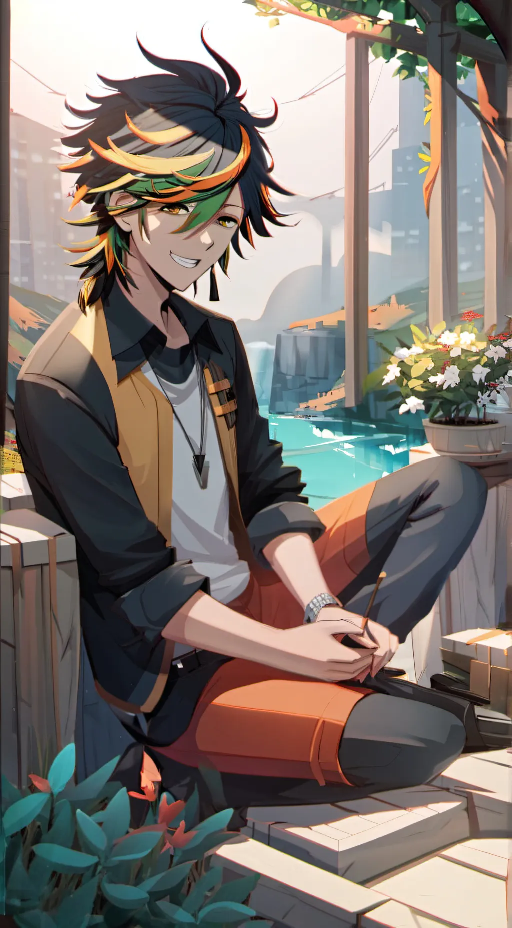 ai character: Master background