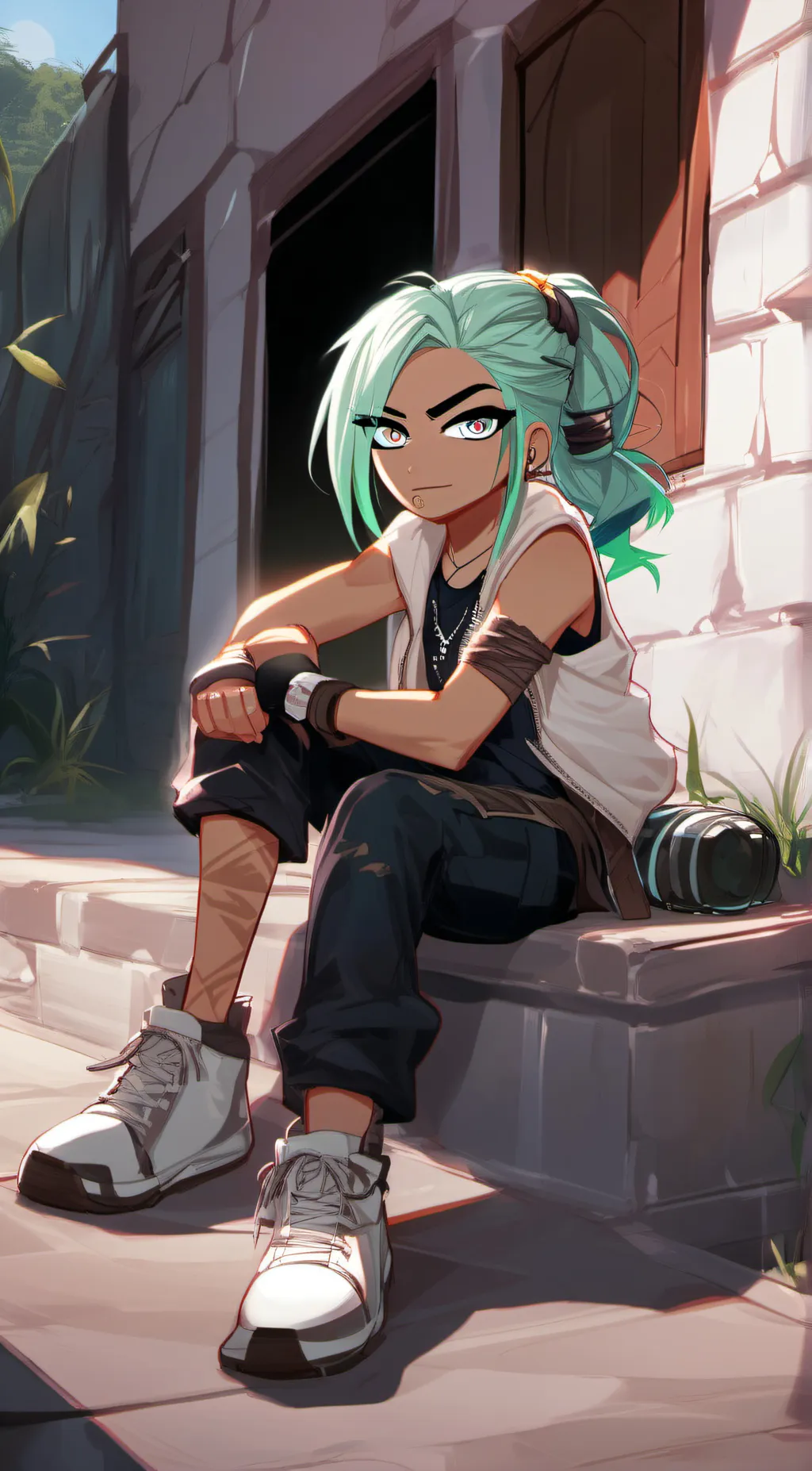 ai character: luna background