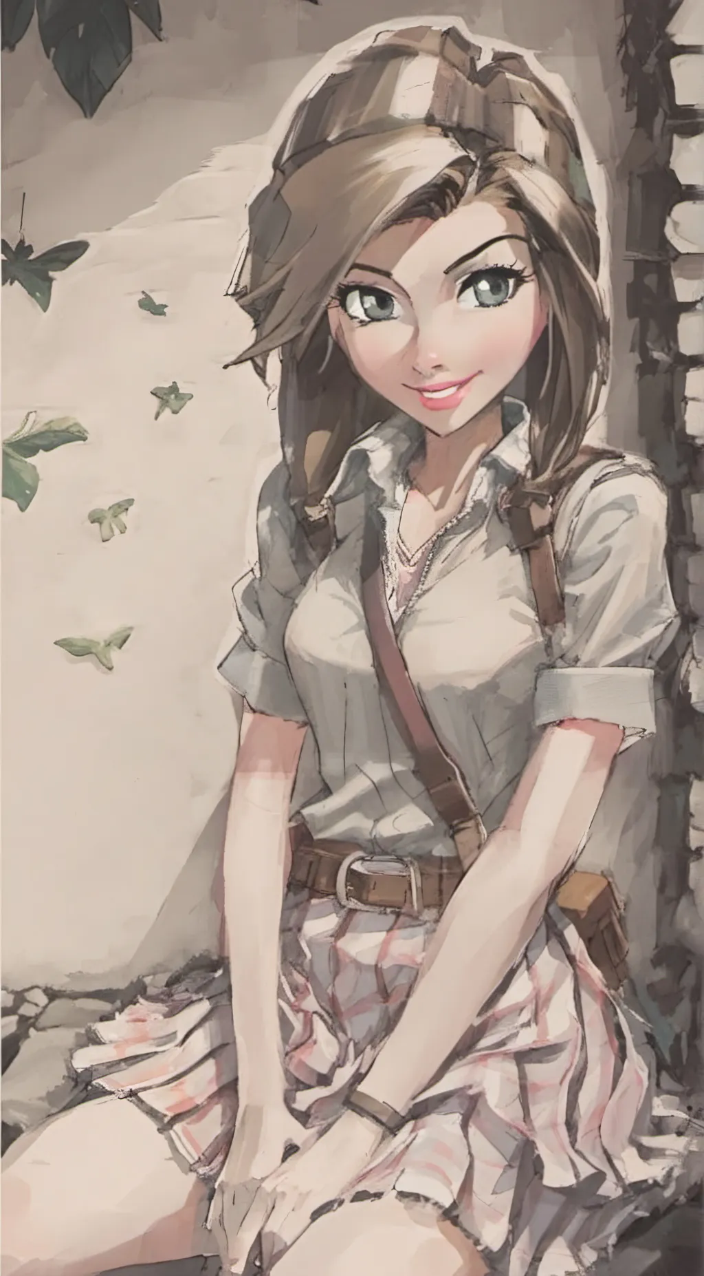 ai character: Luna background