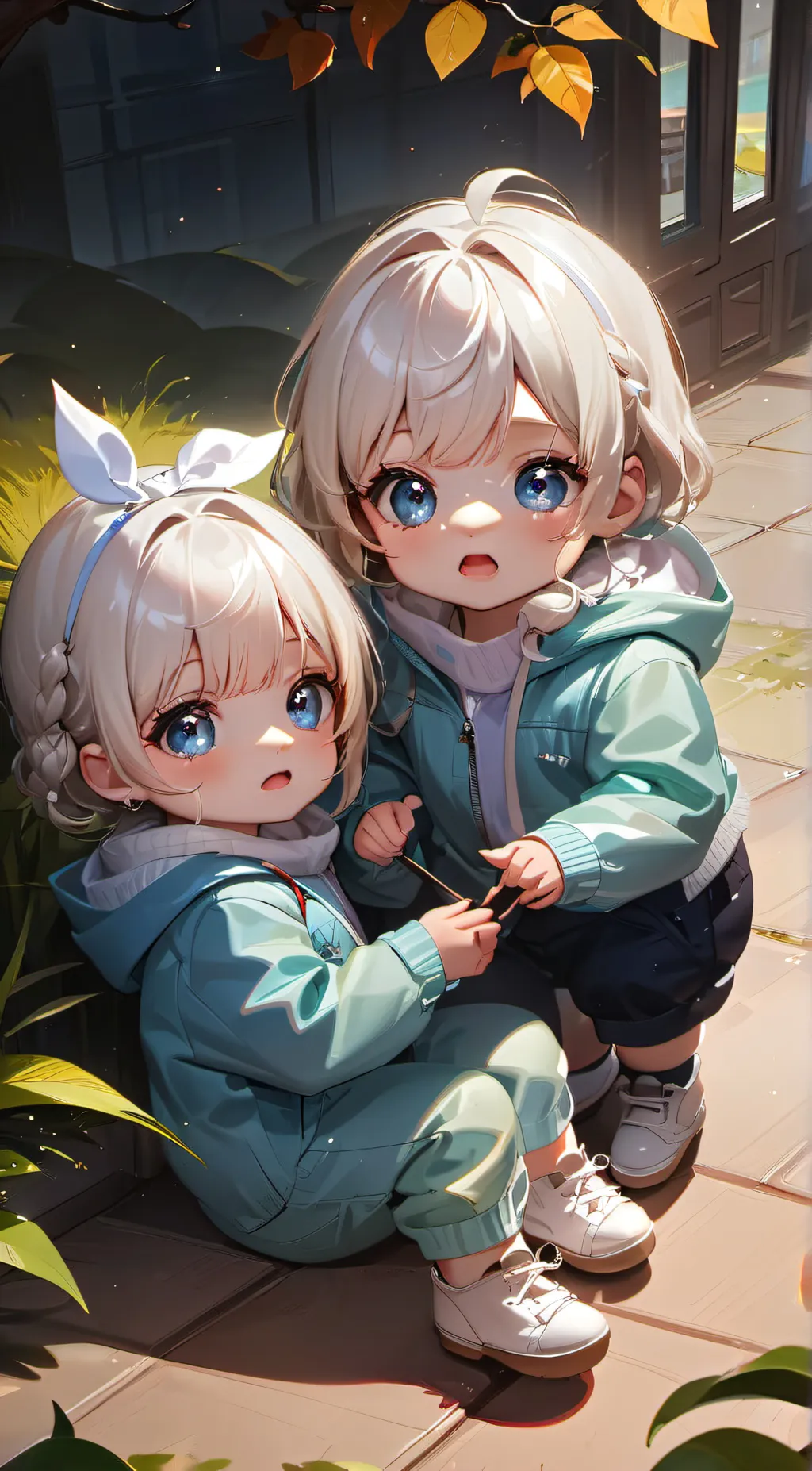 ai character: Emily and Cam background