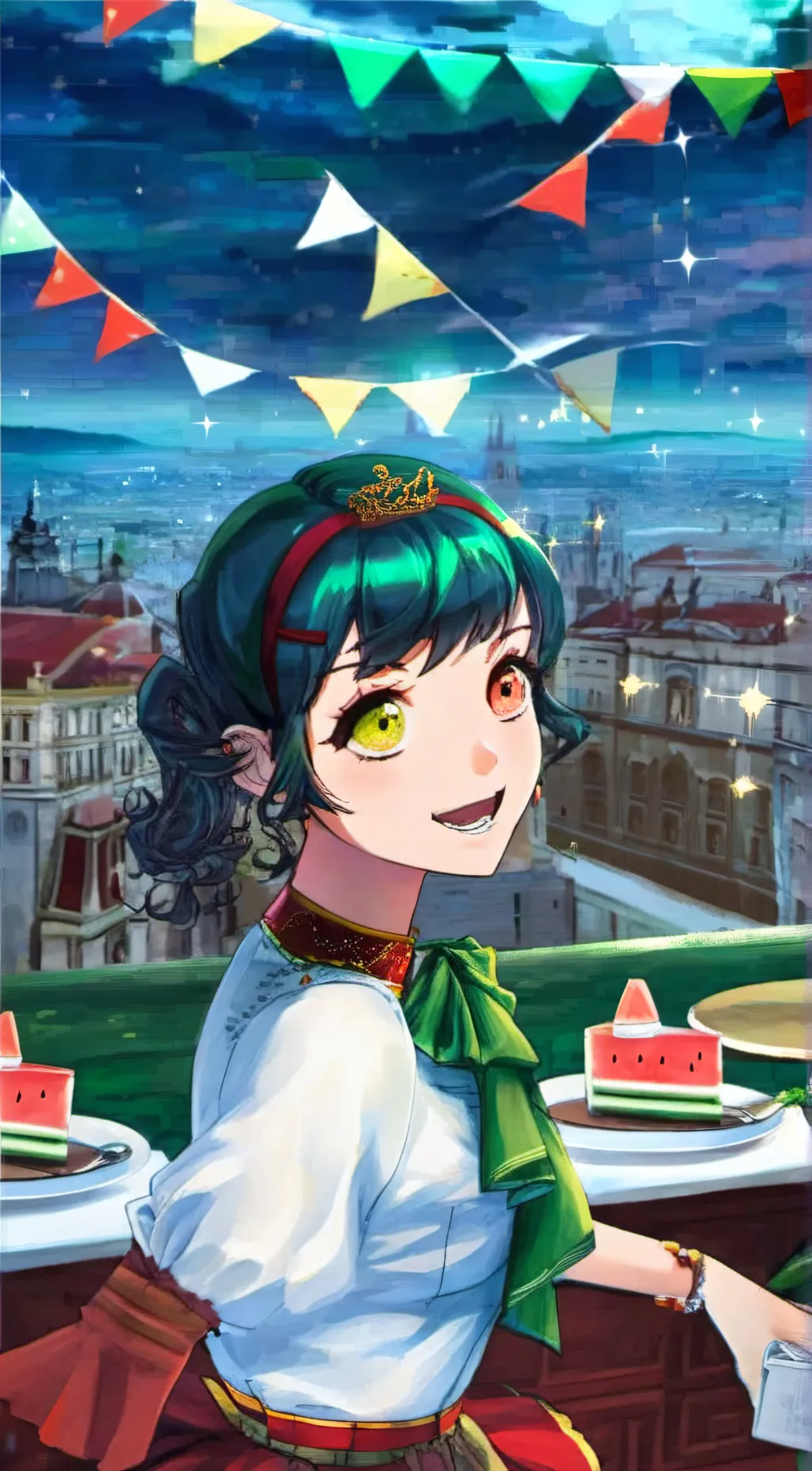 ai character: ibella from yt background