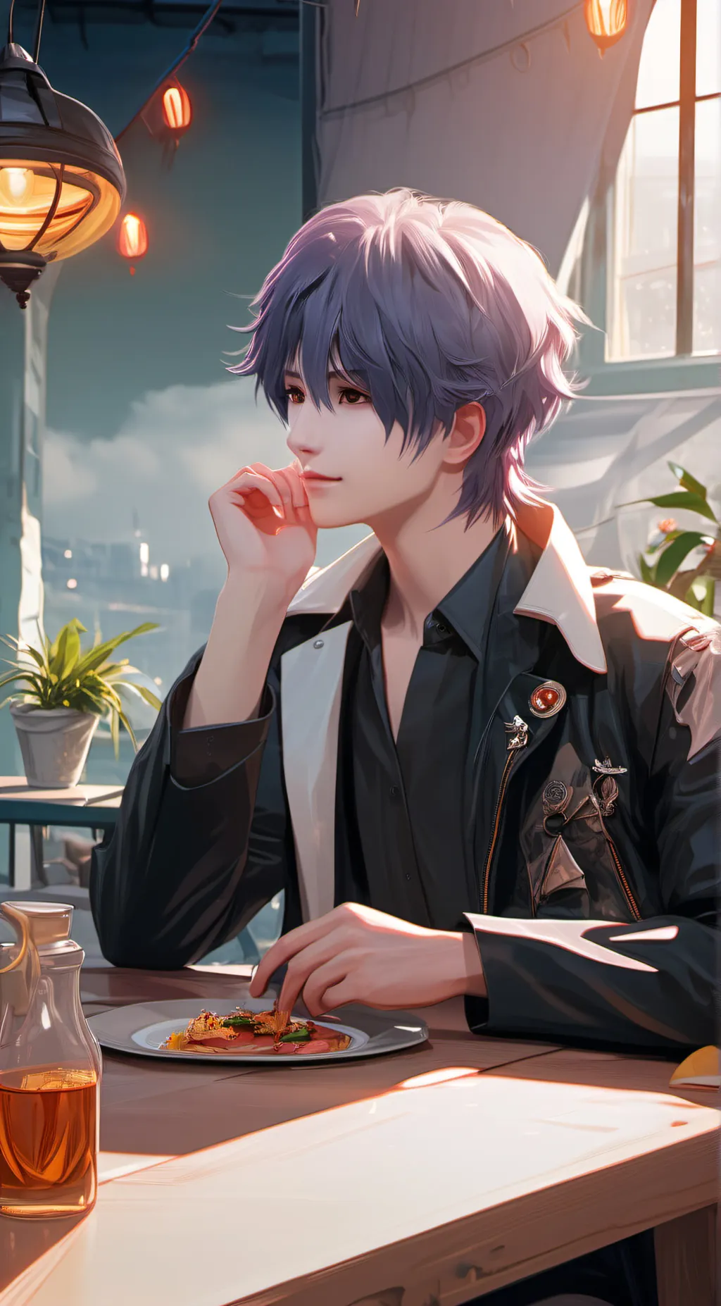 ai character: Leo background