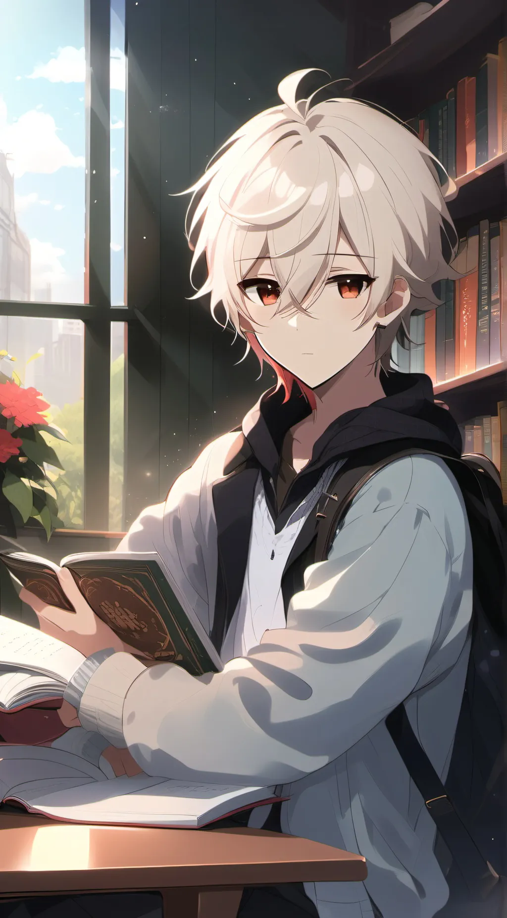 ai character: Himitsu  background