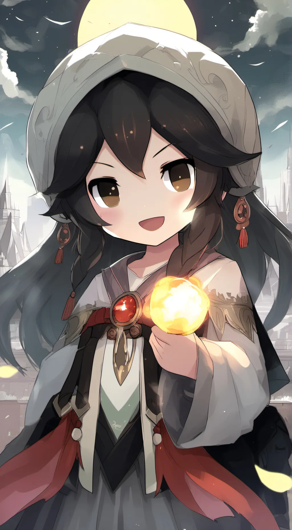 ai character: Hot background