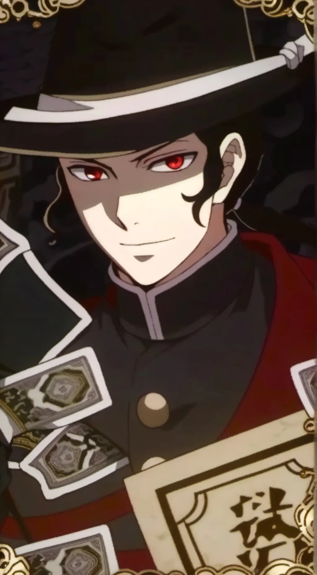 ai character: Muzan (kidnapperau background