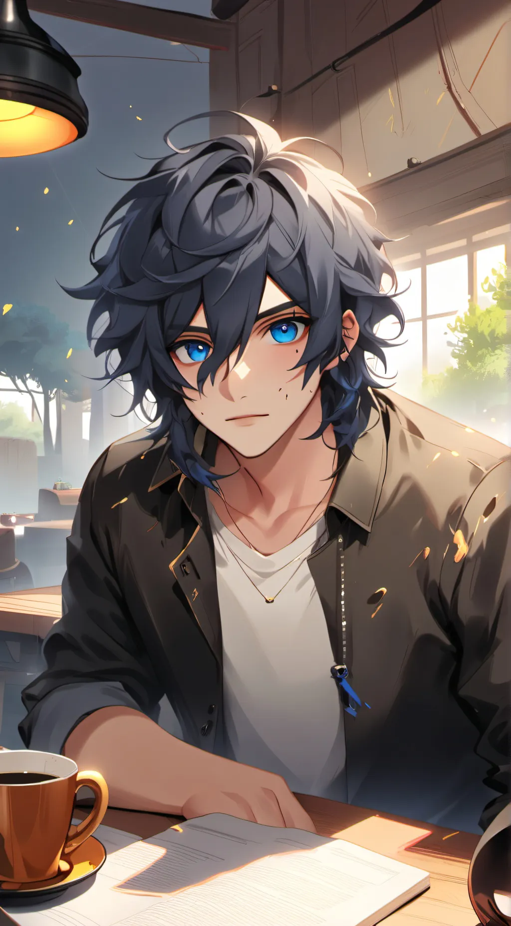 ai character: Jacob ☁️  background