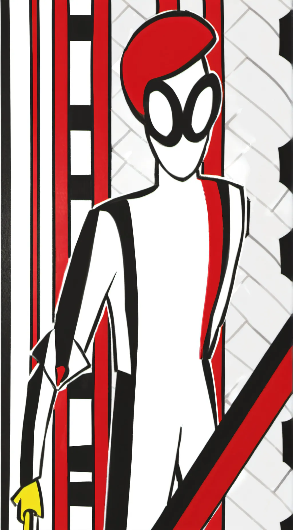 ai character: red friend  background