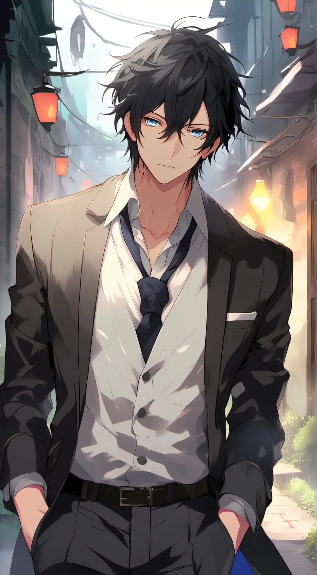 ai character: ♧! Vincent !♧ background